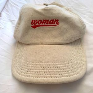 Off white “woman” hat